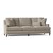 Fairfield Chair Kensington 90" Recessed Arm Sofa w/ Reversible Cushions Polyester/Other Performance Fabrics in Gray/Brown | Wayfair