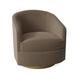 Barrel Chair - Fairfield Chair Tipsy 28.75" W Swivel Barrel Chair Polyester/Other Performance Fabrics/Fabric in Brown | Wayfair 1138-31-7_9508 17