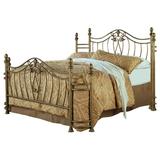 Astoria Grand Amandari Open-Frame Headboard and Footboard Metal in Brown/Yellow | 77 W in | Wayfair ASTG6412 34770058