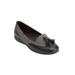 Wide Width Women's The Aster Flat by Comfortview in Black Herringbone (Size 9 W)