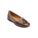 Wide Width Women's The Aster Slip On Flat by Comfortview in Brown Tweed (Size 8 1/2 W)