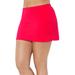 Plus Size Women's Side Slit Swim Skirt by Swimsuits For All in Hot Lava (Size 20)
