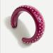 J. Crew Jewelry | Burgundy Red Sparkle Cuff Bracelet Brand Bew | Color: Red | Size: Os