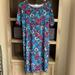 Lularoe Dresses | Lularoe Julia Dress | Color: Blue/Red | Size: L