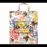 Gucci Bags | Gucci #575140 Coated Cotton Floral Tote | Color: Pink/Yellow | Size: Os