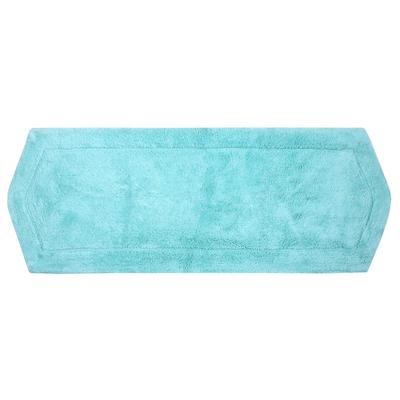 Waterford Bath Rug Collection by Home Weavers Inc in Turquoise (Size 22" X 60")