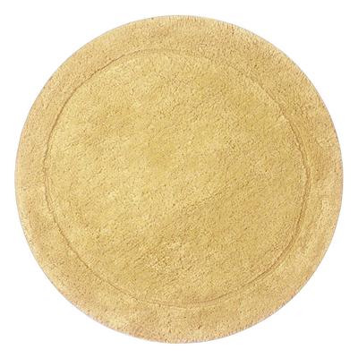 Bloomfield Round Bath Rug Collection by Home Weavers Inc in Yellow (Size 30" ROUND)