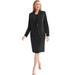 Plus Size Women's 2-Piece Single Breasted Jacket Dress by Jessica London in Black (Size 32 W) Suit