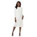 Plus Size Women's Cable Sweater Dress by Jessica London in Ivory (Size 30/32)