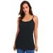 Plus Size Women's Cami Top with Adjustable Straps by Jessica London in Black (Size 18/20)