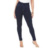 Plus Size Women's Comfort Waist Stretch Denim Skinny Jean by Jessica London in Indigo (Size 16 W) Pull On Stretch Denim Leggings Jeggings