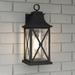 Quoizel Ellerbee 21 1/4" High Mottled Black Outdoor Wall Light