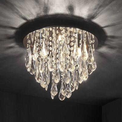 Deckenlampe Mavinus Lindby, dimmbar, chrom / silber, für Wohn- / Esszimmer, Metall, Modern, Deckenlampe Image