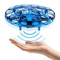 CANOPUS Hand Operated Mini Drone Quad Induction Levitation UFO 360Â° Indoor Drone Flying Ball Toys for All Kids Boys and Adults with 360Â° Rotating and Shinning LED Lights Blue