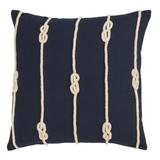 Double Knot Rope Down Filled 20 Inch Decorative Throw Pillow