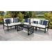 kathy ireland Homes & Gardens Madison Ave. 6 Piece Outdoor Aluminum Patio Furniture Set 06m