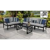 kathy ireland Homes & Gardens Madison Ave. 6 Piece Outdoor Aluminum Patio Furniture Set 06m