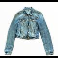 American Eagle Outfitters Jackets & Coats | American Eagle Of Cropped Jean Jacket Sz Sp | Color: Blue | Size: Sp