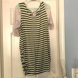 Jessica Simpson Dresses | Jessica Simpson Maternity Dress, Size Xl | Color: Cream/Green | Size: Xlm