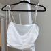 Zara Tops | Nwot Zara Satin Crop Top | Color: White | Size: M