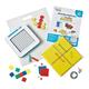 Learning Resources Take Home Maths Manipulatives Kit for Kids Ages 11-13 with Algebra Tiles, Build-A-Grid, Two Colour Counters, Colour Tiles and Coordinate Pegboard (Single Kit)