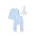 Petit Bateau Baby_Girl's 5998301 Overalls, Edna/Marshmallow, 3-6 Months