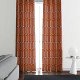 Folk N Funky Hippie Window Abstract Semi-Sheer Curtain Panels Metal | 82 H in | Wayfair WC409-4082