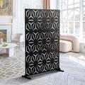 Miruo 72" H x 47" W Metal Privacy Screen Fence Panel Star Pattern | 47.2 H x 76 W x 15.7 D in | Wayfair Miruo-S083-R1