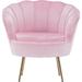 Armchair - Everly Quinn 29" W Tufted Armchair Velvet/Fabric in Pink | 30 H x 29 W x 21.75 D in | Wayfair 6F2FE1D7F3044C9C8560E4BB5817DF49