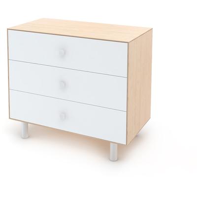 Oeuf 3 Drawer Dresser - Fawn - White/Birch