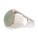 Justice in Apple Green','Men's Apple Green Jade Ring from Guatemala'