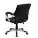 Mid-Back LeatherSoft Contemporary Swivel Manager's Office Chair with Arms