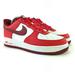 Nike Shoes | Nike By You Womens Air Force 1 Low Red White Shoes | Color: Red/White | Size: 10