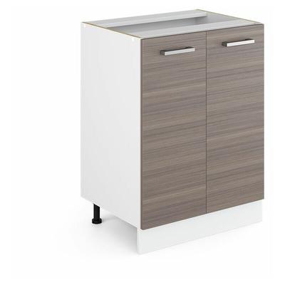 Vicco - Küchenunterschrank R-Line, Grau, 60 cm ohne Arbeitsplatte