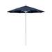 California Umbrella 7.5' Rd.. Aluminum Frame, Fiberglass Rib Patio Umbrella, Push Open, White Finish, Sunbrella Fabric