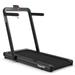 High-Power 2-in-1 Folding Walking Pad Treadmill with Remote and APP Control - 58" x 31" x 47" (L x W x H)