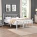 Gracie Oaks Platform Bed Metal in White | 38.5 H x 58 W x 79 D in | Wayfair 0C5C221053E64AD1997F6B24862FAEBD