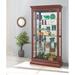 Darby Home Co Braeden Lighted Curio Cabinet Wood/Glass in Brown | 80 H x 44 W x 17 D in | Wayfair DBHC6457 27712364