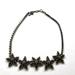 J. Crew Jewelry | J. Crew Stars Statement Necklace | Color: Black/Gray | Size: Os