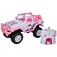 Jada Toys – Hello Kitty RC Jeep Wrangler – ferngesteuertes Auto, mit Stickerbogen, Geländewagen, Puppenauto, für Kinder ab 6 Jahren, weiß/pink