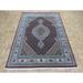 Hand Knotted Red Mahi Tabrez with Wool & Silk Oriental Rug (6'7" x 8'5") - 6'7" x 8'5"