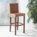 SAFAVIEH Tobie Rattan 29.5-inch Bar Stool - 20.1" W x 18.5" L x 43.3" H