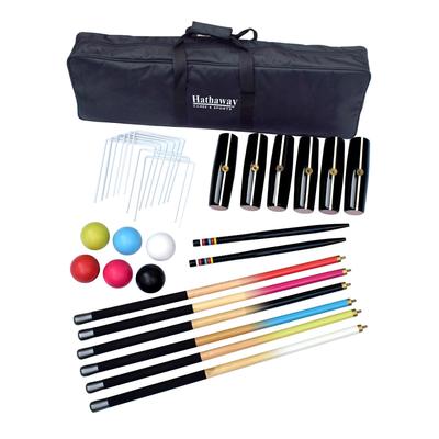 Hathaway Deluxe 6-Player Croquet Set - Multi