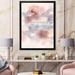 East Urban Home Pastel Abstract w/ Blue Gray & Red Spots - Picture Frame Painting on Canvas Metal in Pink | 32 H x 24 W x 1 D in | Wayfair