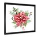 East Urban Home Holly Mistletoe Berries & Christmas Fir Branch II - Painting on Canvas in White | 36 H x 36 W x 1.5 D in | Wayfair