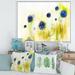 East Urban Home Blue Flowers in the Meadow - Painting on Canvas in Blue/Yellow | 12 H x 20 W x 1 D in | Wayfair ABCC1D4C38524D21AB94E6FFAAF73CB7