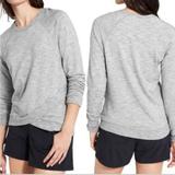 Athleta Tops | Athleta Heather Gray Criss Cross Sweatshirt Women’s Size Xxs | Color: Gray | Size: Xxs