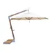 Bambrella Round Levante Side Wind Bamboo Cantilever Umbrella With Base - 3.5m R-SW-L-N | SWL-SYS