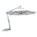 Bambrella Hurricane Round Side Wind Aluminum Cantilever Umbrella With Base - 3.5m R-SW-H-IW | SWH-SYS