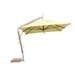 Bambrella Square Levante Side Wind Bamboo Cantilever Umbrella With Base, 10 Ft. - 3.0m SQ-SW-L-HW | SWL-SYS